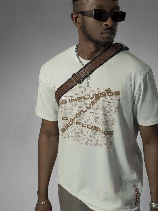 Bad Influence (White Shirt Gold Script) image 0